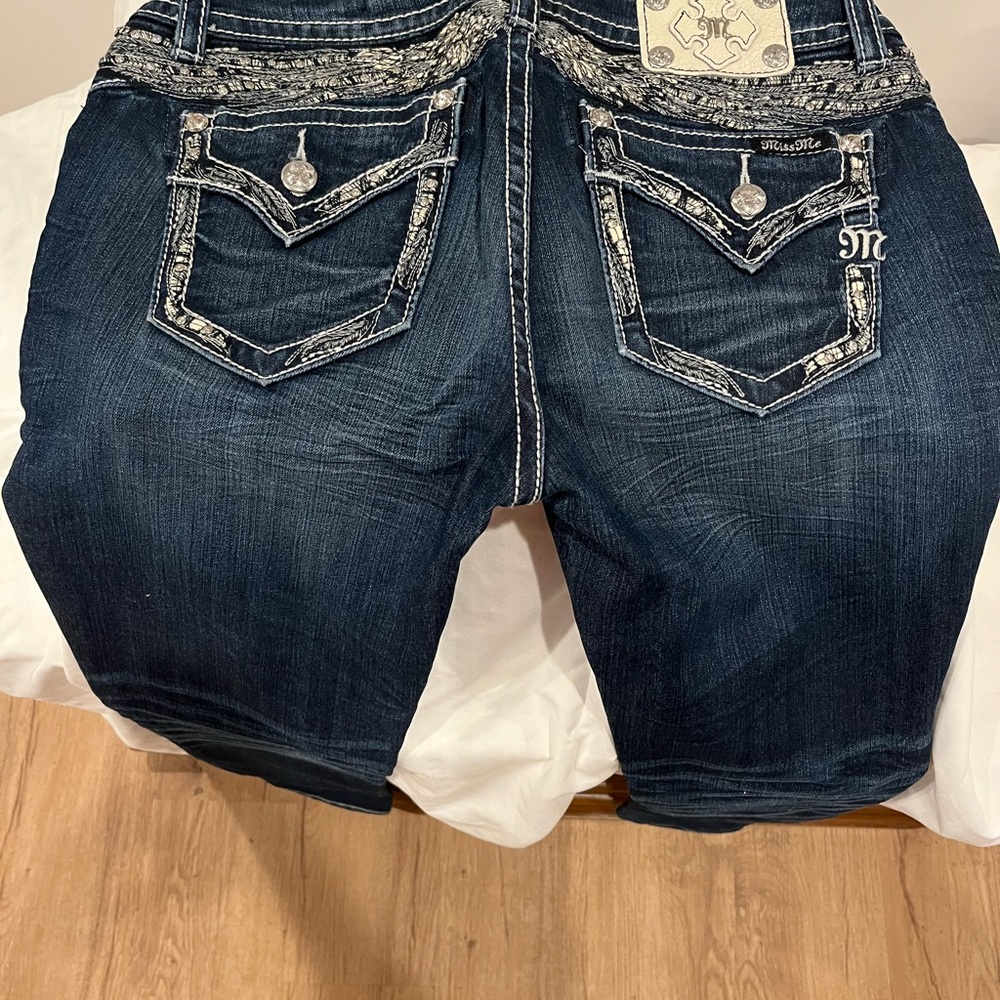 Miss Me Women's Deep Blue jeans - Picture 3 of 9